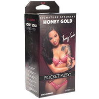 Signature Strokers Honey Gold Ultraskyn Pocket Pussy Male Masturbator