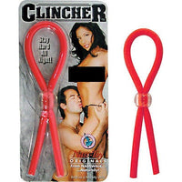 Clincher Cockring Tie Red - Adjustable