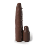 Penis Extension Fantasy X-Tensions Elite 9 Inch Sleeve With 3" Plug Brown