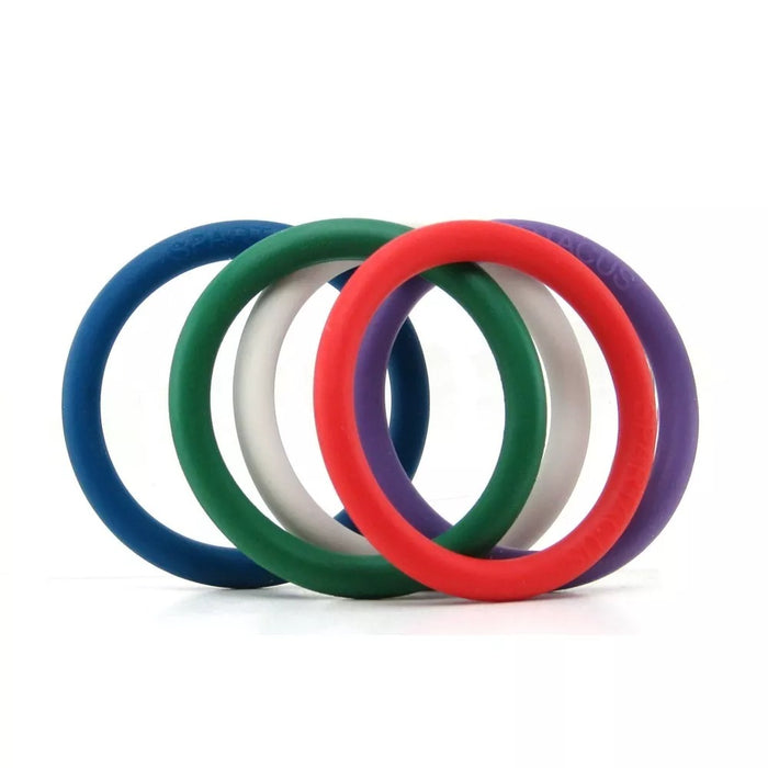 Spartacus 5 Pack Rubber 1.25" Cock Rings