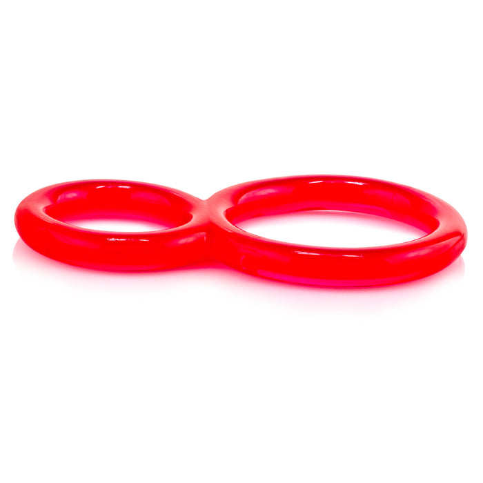 Screaming O Ofinity Double Ring Red Stretchy Penis Ring