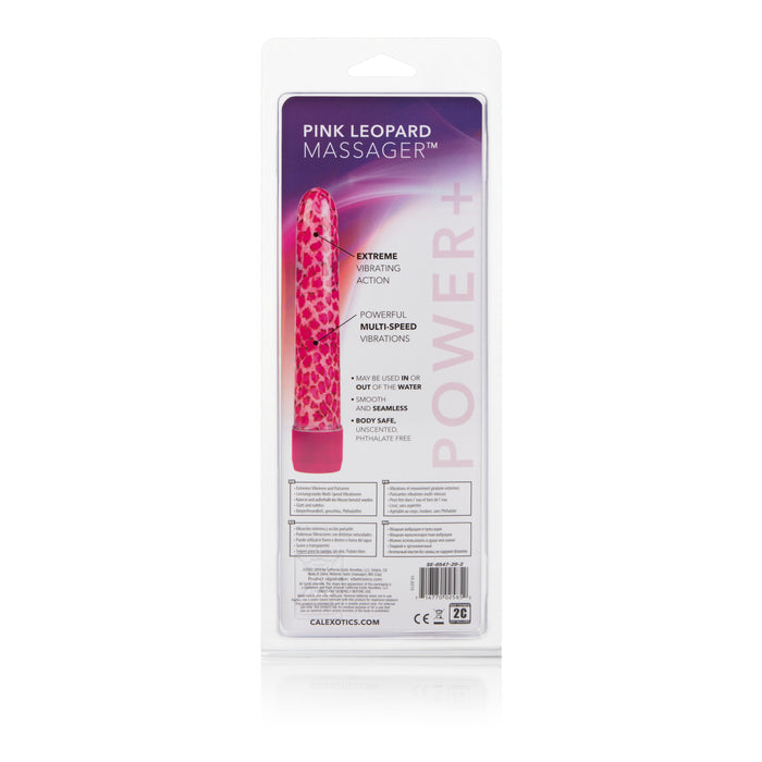 Leopard Massager Traditional Vibrator Pink