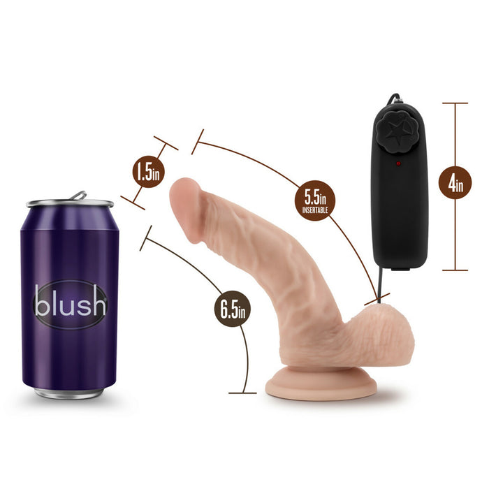 Dr. Skin Dr. Ken 6.5" Vibrating Cock Dildo With Suction Cup Beige