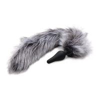 Tailz Grey Wolf Tail And Ears Set Furry Butt Plug