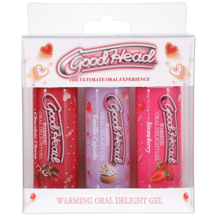 Goodhead Warming Oral Delight Gel 3PK Oral Sex Enhancer