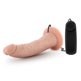 Dildo Dr. Dave 7" Vibrating Cock With Suction Cup Beige