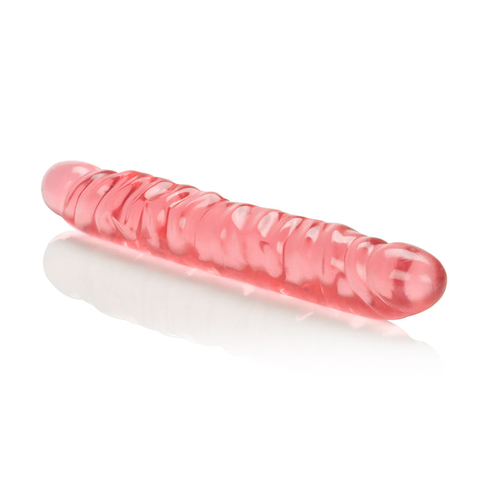 Translucence 12" Veined Double Dong Pink