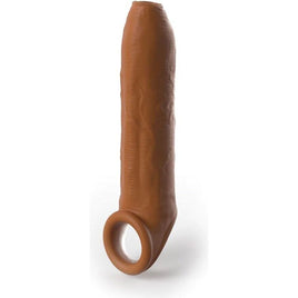 Penis Sleeve Fantasy X-Tensions 7" Elite Uncut Enhancer w Ball Strap Tan