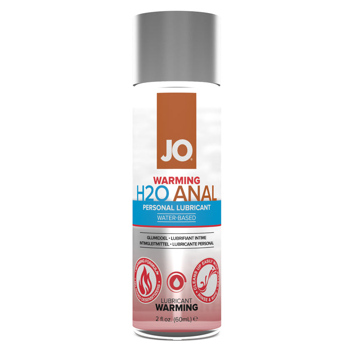 Jo Anal H2O Water Based Personal Lubricant Warming 2oz