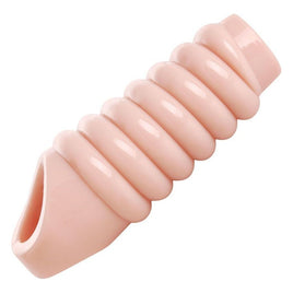 Penis Sleeve Really Ample Ribbed Penis Enhancer Sheath