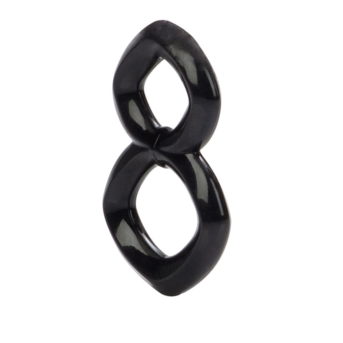 Crazy 8 Penis Ring Black Balls Support