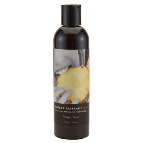 Earthly Body Edible Massage Oil 8oz - Pineapple