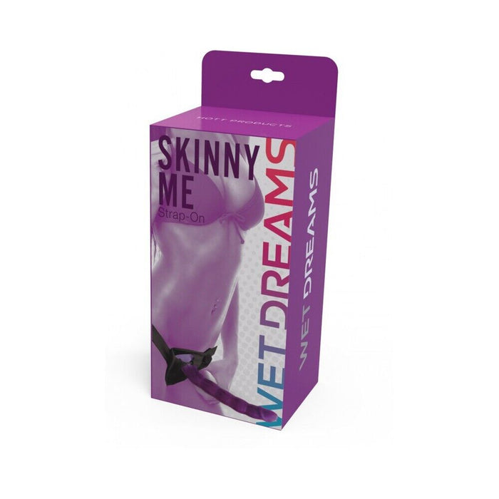 Wet Dreams Skinny Me Strap-on Purple 7" Dildo Dong Set