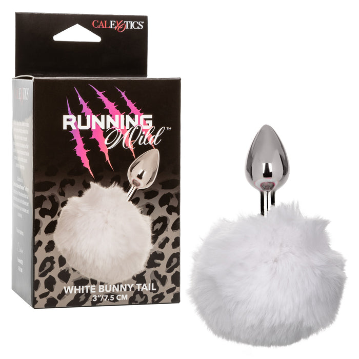 Running Wild Bunny Tail Butt Plug White