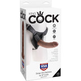 King Cock Strap-On Harness with 8" Dildo Brown Realistic Dong