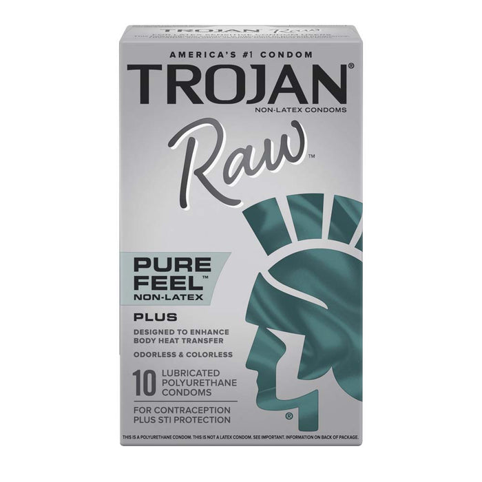 Trojan Raw Non-Latex Condoms 10 Pack