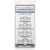 Titanmen Cock Ring 4 Pack Clear Male Erection Enhancer
