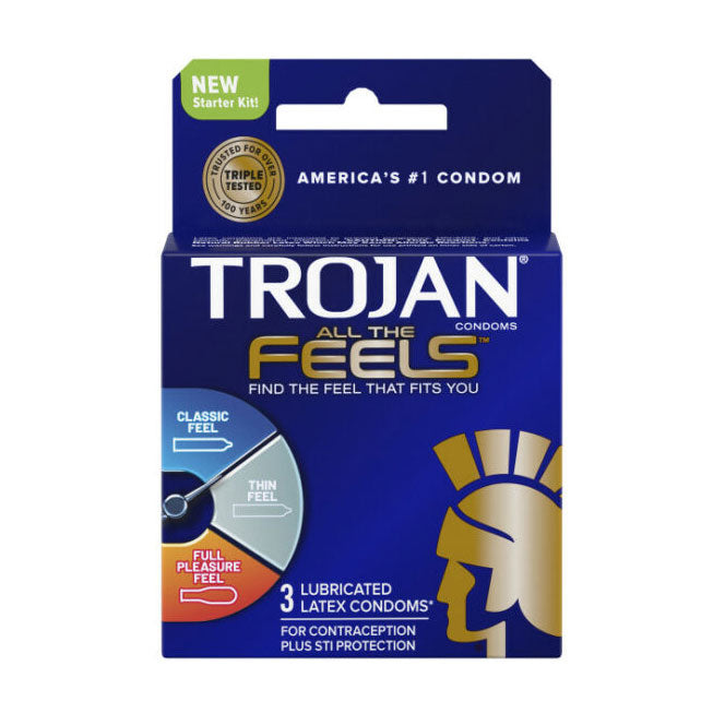 Trojan All The Feels Condoms 3 Pack