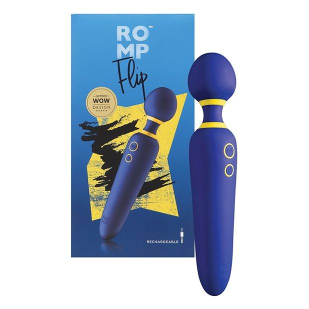 ROMP Flip Wand Massager Blue