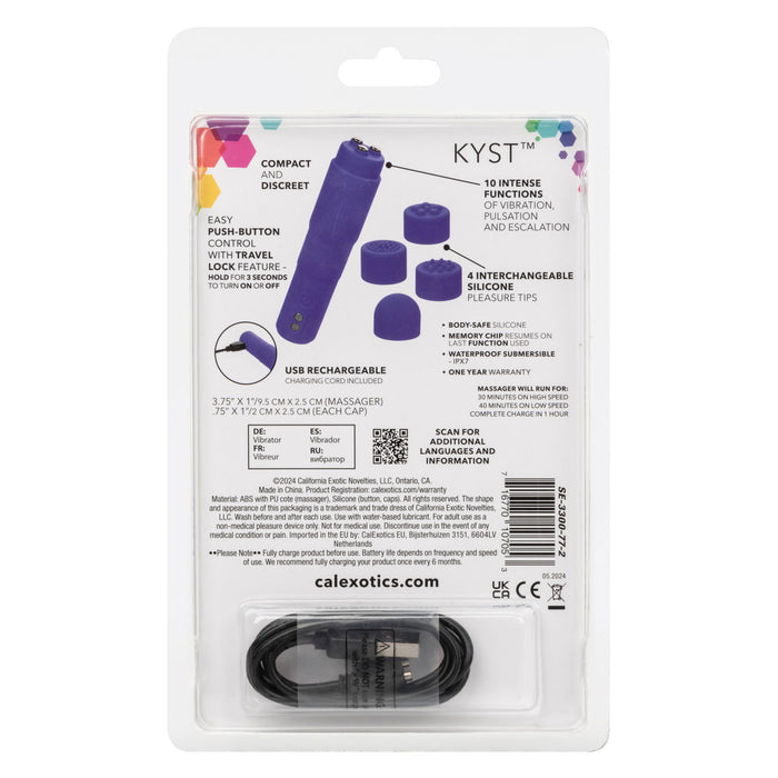 Kyst Mega-Mite Rechargeable Silicone Vibrator Purple