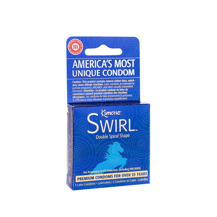 Kimono Swirl Condoms 3 Pack