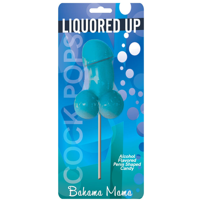 Liquored Up Flavored Penis Shaped Candy Lollipop Bahama Mama