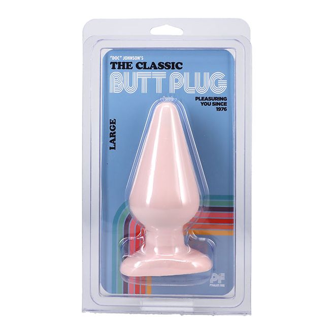 Doc Johnson Classic Butt Plug Smooth Large Beige