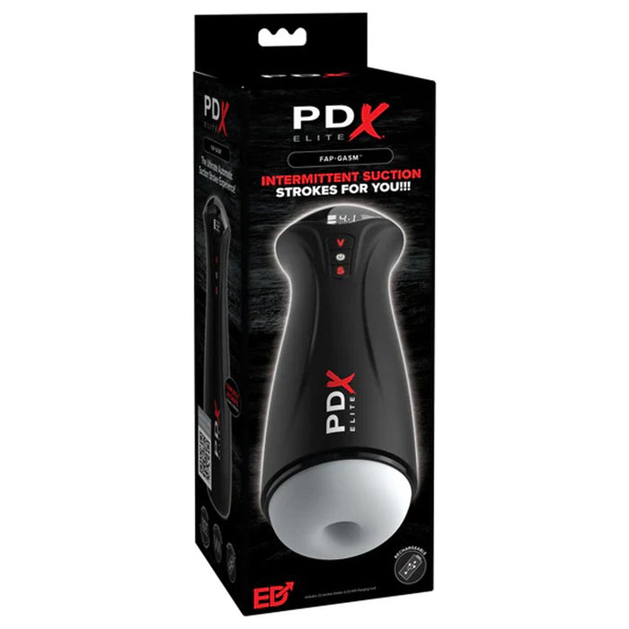 PDX Elite Fap-Gasm Suction and Vibration Stroker White