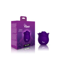 Viben Zen Rose Purple Handheld Rose Clitoral and Nipple Stimulator Vibrator