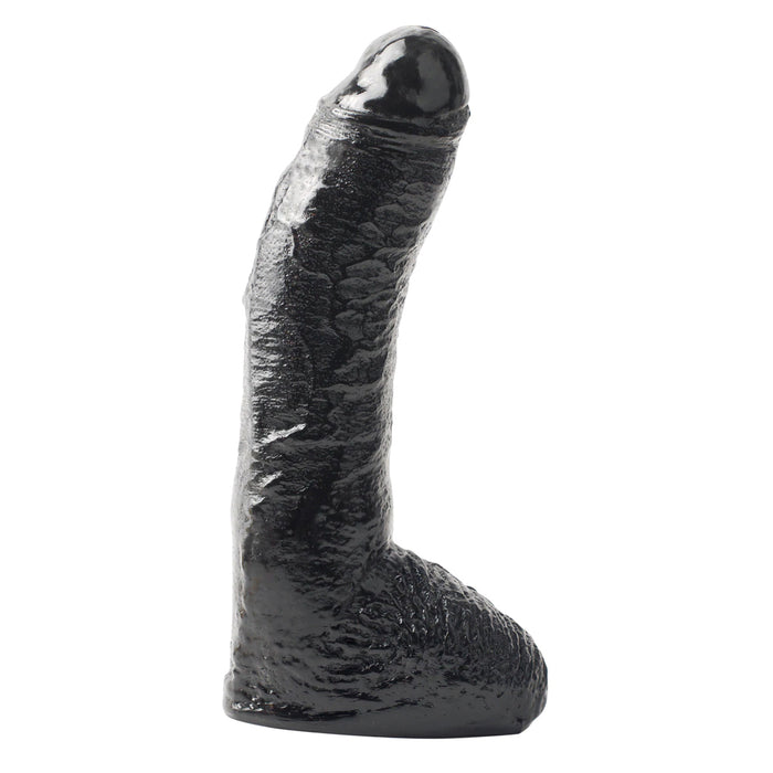 Basix Rubber Works 10" Fat Boy Dildo Black