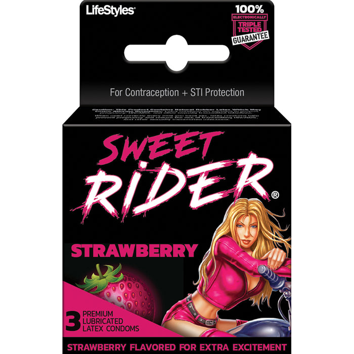 Lifestyles Sweet Rider Condoms 3 Pack