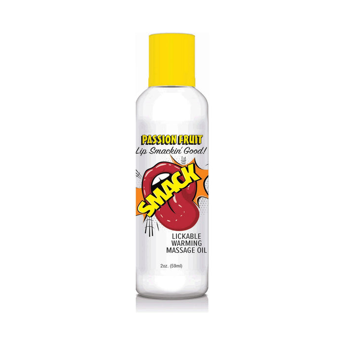 Smack Warming and Lickable Massage Oil Passion Fruit 2oz