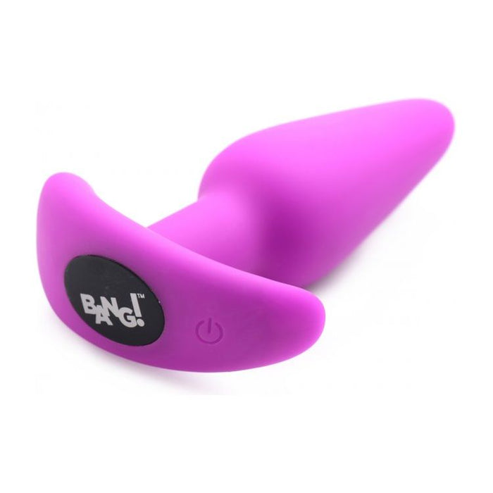 Bang 21x Vibrating Silicone Butt Plug With Remote Purple