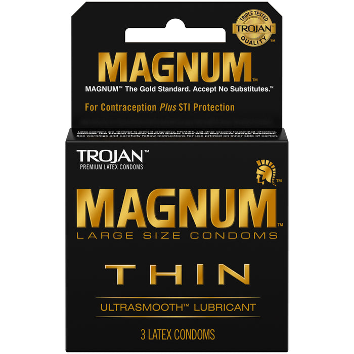 Trojan Magnum Thin Condoms - 3 Pack