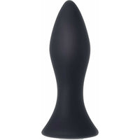 Mighty Mini Vibrating Rechargeable Silicone Butt Plug Black