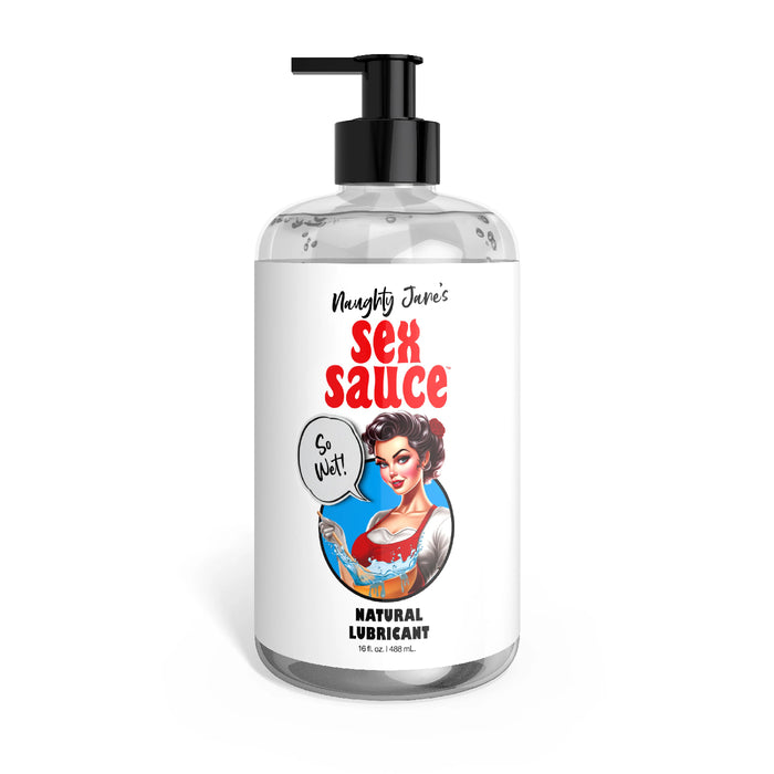 Naughty Jane's Sex Sauce Natural Water Based Personal Lubricant 16oz