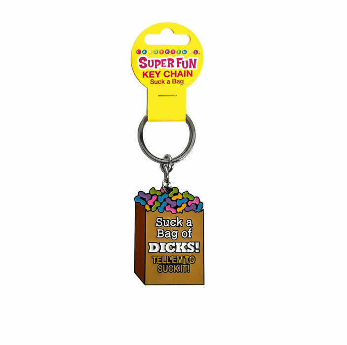 Super Fun Key Chain - Suck a Bag of Dicks