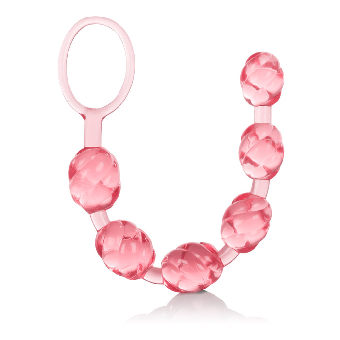 Swirl Pleasure Anal Beads Pink