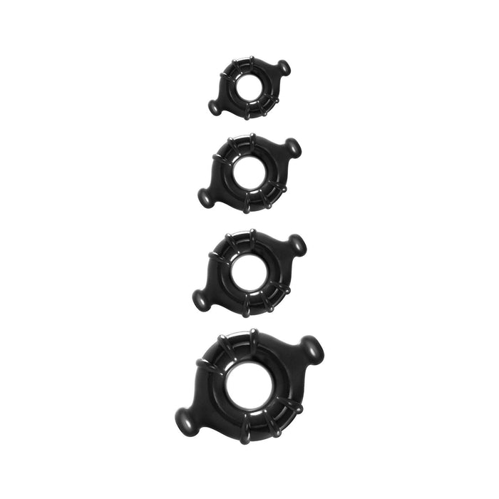 4 Pack Renegade Vitality Cock Rings Black