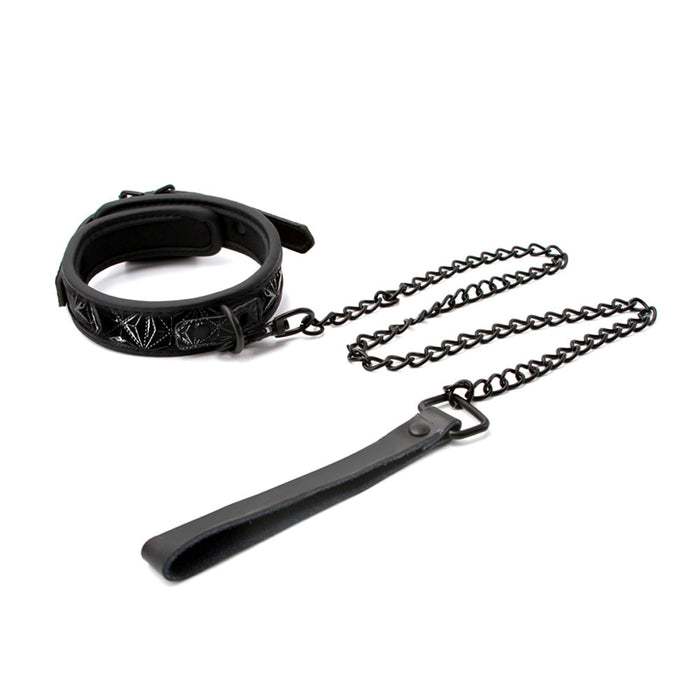 Sinful 1" Collar and Leash Black