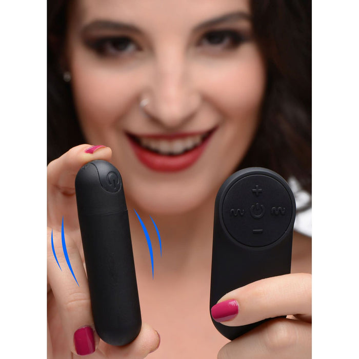 Bang Vibrating Bullet Vibe With Remote Control Black