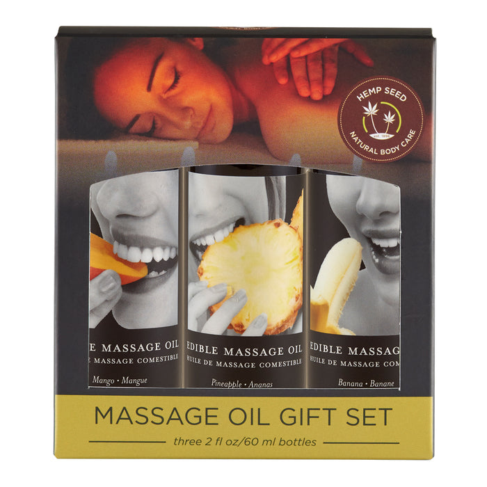 Earthly Body Edible Massage Oil Gift Set