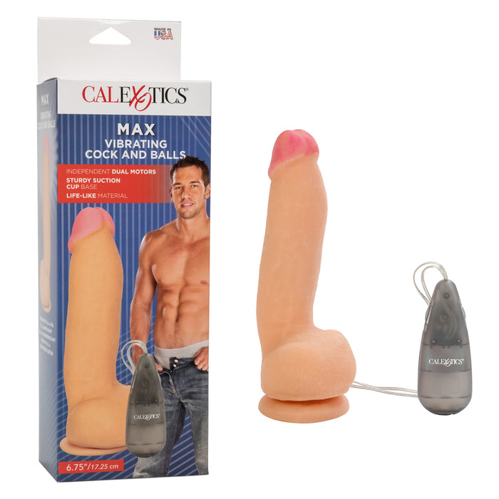 Max Vibrating Futurotic Penis and Balls - Realistic Dildo Vibrator