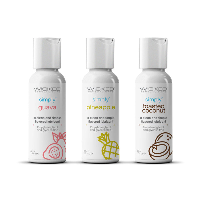 Wicked Simply Tropical Trio Kit Flavored Personal Lubricant