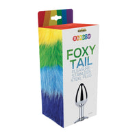 Rainbow Foxy Tail Anal Butt Plug