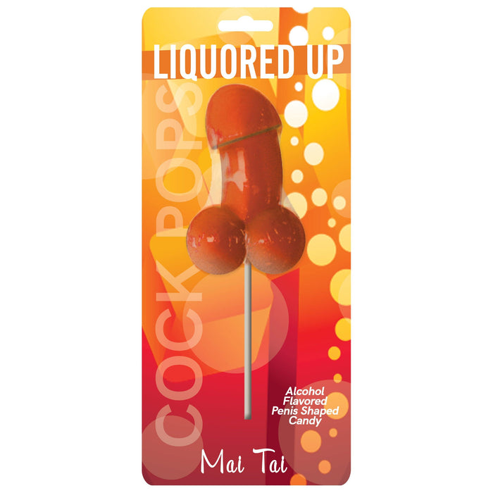 Liquored Up Flavored Penis Shaped Candy Lollipop Mai Tai