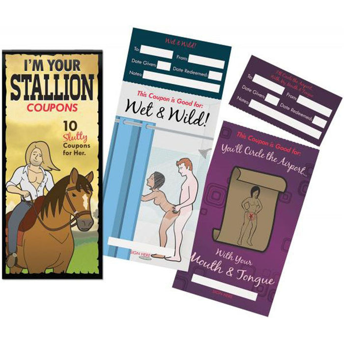 I'm Your Stallion Coupons 10 Slutty Coupons For Her Couples Foreplay Fun