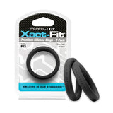 Perfect Fit Xact-Fit #15 2 Pack Black 1.5" Male Cock Ring