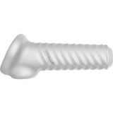 Penis Sleeve Xplay Breeder Clear Increase Girth Textured Cushioned Shaft