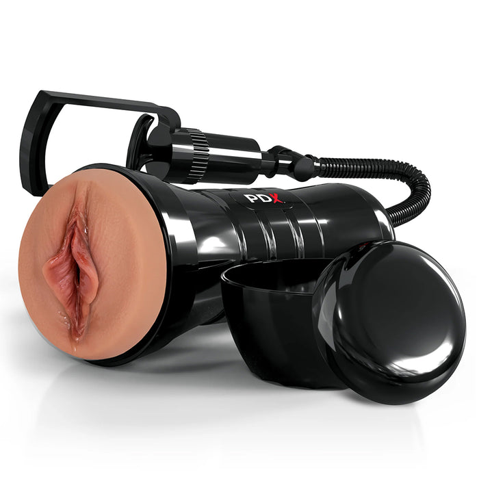 PDX Extreme Wet Pussies Super Sucker XXL Stroker Brown